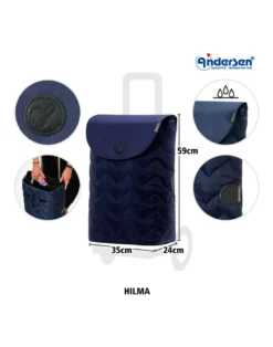 Alu Star Shopper Hilma blau