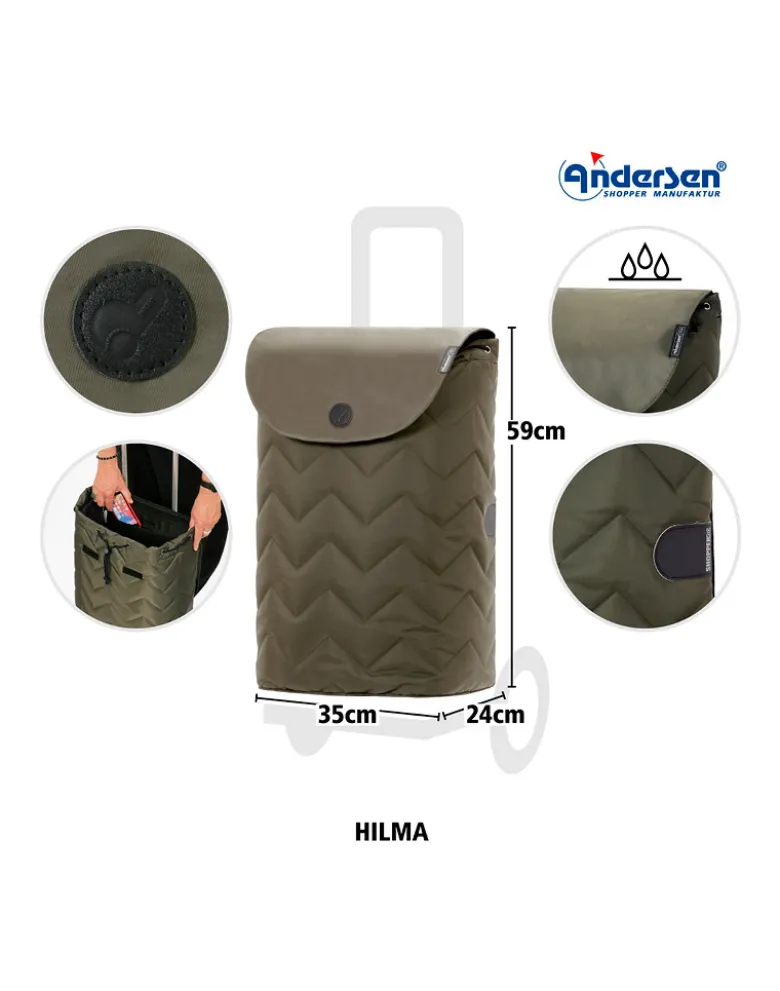 Alu Star Shopper Hilma oliv