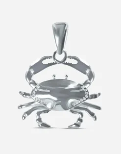Anhänger Krebs, Silber und Gold