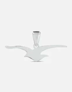 Anhänger Möwe, Silber und Gold