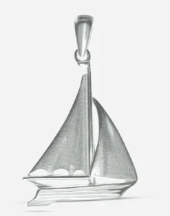 Anhänger Segelboot, Silber und Gold - Silber ausverkauft
