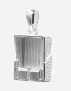 Anhänger Strandkorb, Silber und Gold