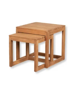 Beistelltische Hohwacht 2er Set aus Teakholz