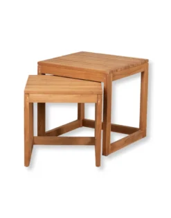 Beistelltische Hohwacht 2er Set aus Teakholz
