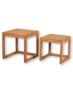 Beistelltische Hohwacht 2er Set aus Teakholz