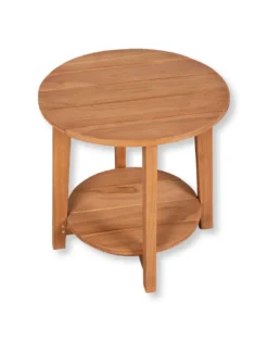 Beistelltisch Pinnau aus Teakholz rund, 50 cm