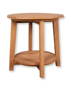 Beistelltisch Pinnau aus Teakholz rund, 50 cm