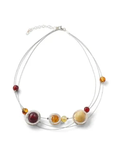 Bernsteincollier "Sonne, Mond und Sterne"