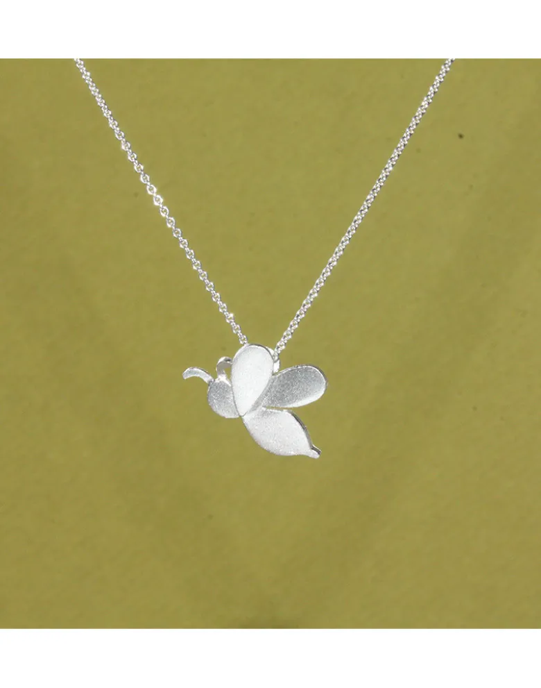 Biene und Kette, silber