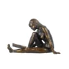 Birgit Stauch - Skulptur "Die Lesende", Metallguss