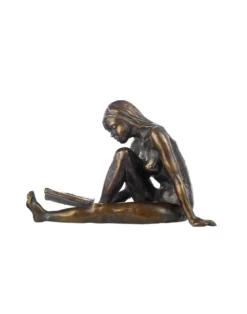 Birgit Stauch - Skulptur "Die Lesende", Metallguss