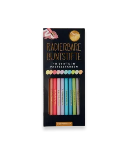 Buntstifte mit Radiergummi - Pastell Farben