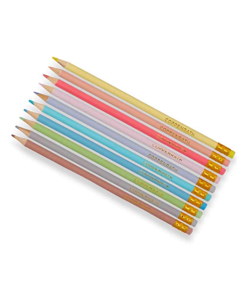 Buntstifte mit Radiergummi - Pastell Farben