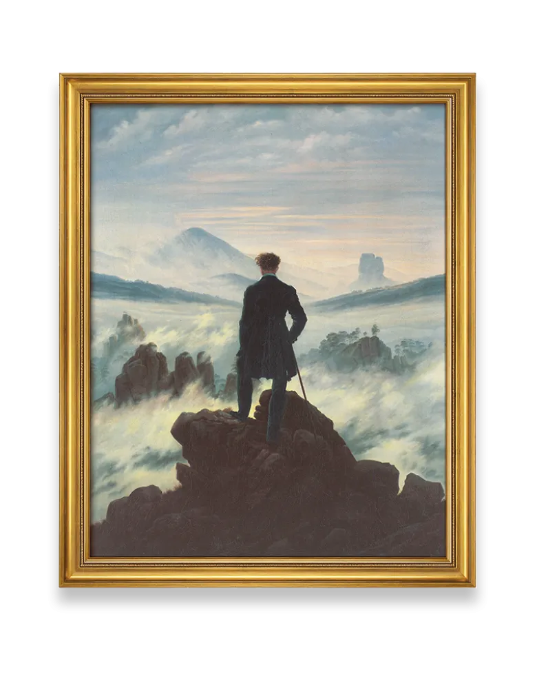 Caspar David Friedrich: Bild "Der Wanderer über dem Nebelmeer" (1818)