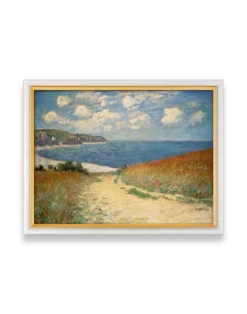 Claude Monet: "Strandweg zwischen den Weizenfeldern nach Pourville" (1882)