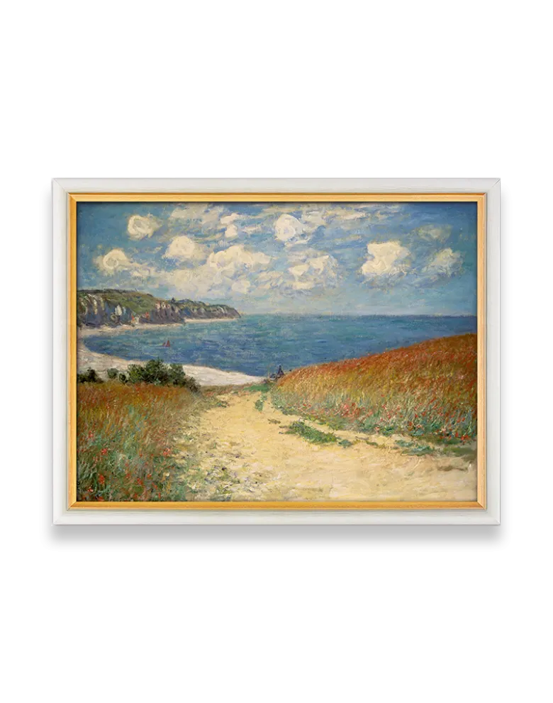 Claude Monet: "Strandweg zwischen den Weizenfeldern nach Pourville" (1882)