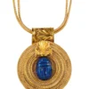 Collier "Sonnenrad mit Lapislazuli-Skarabäus"/Petra Waszak