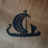 Deko-Wandbild "Wikingerboot" aus Metall