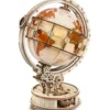 3-D-Holzpuzzle: Beleuchteter Globus