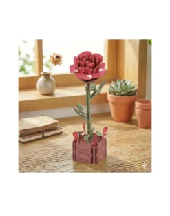 3-D-Holzpuzzle Blume im 2er Set, 2 Varianten