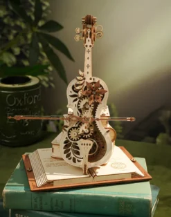 3-D-Holzpuzzle: Cello mit Klang