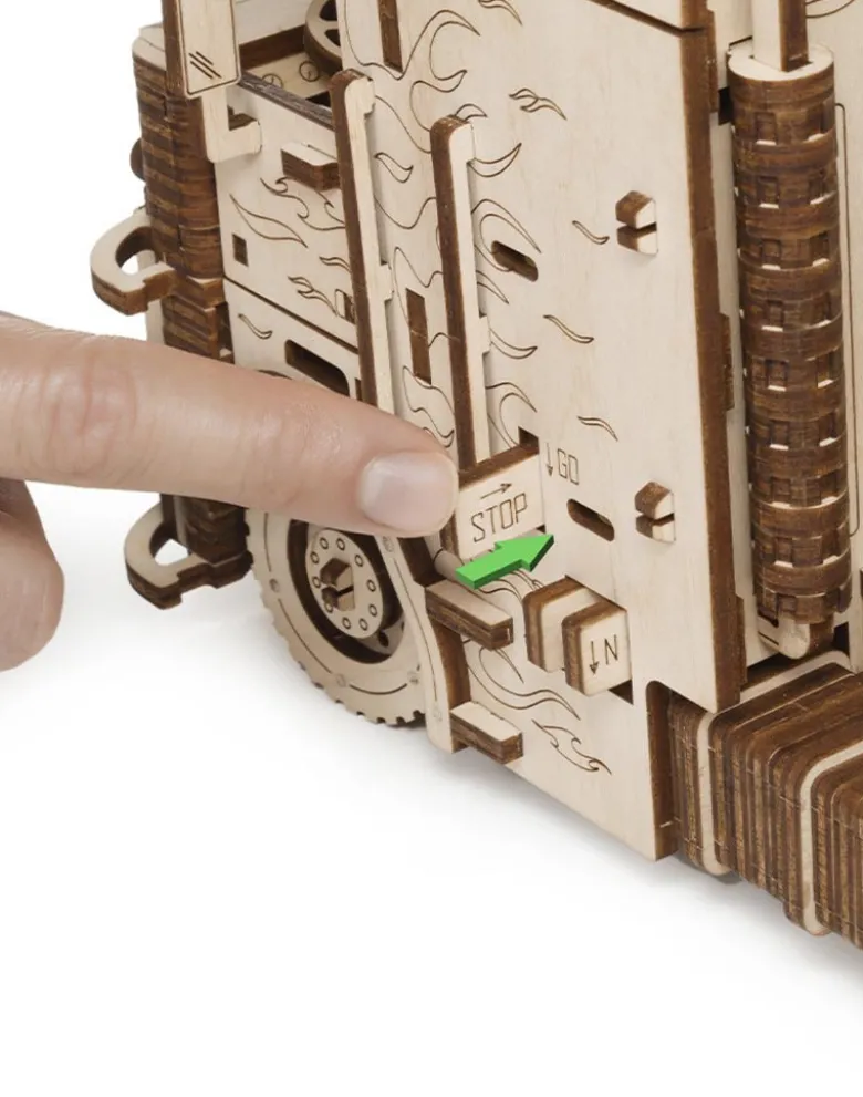3-D-Holzpuzzle LKW mit Container