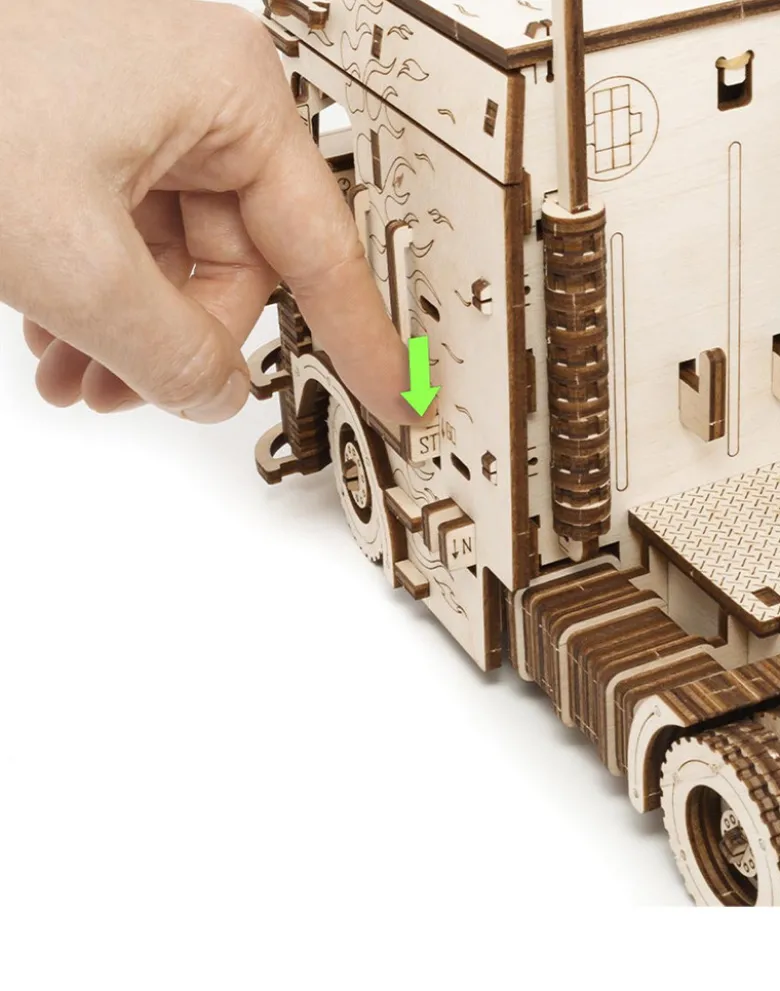 3-D-Holzpuzzle LKW mit Container