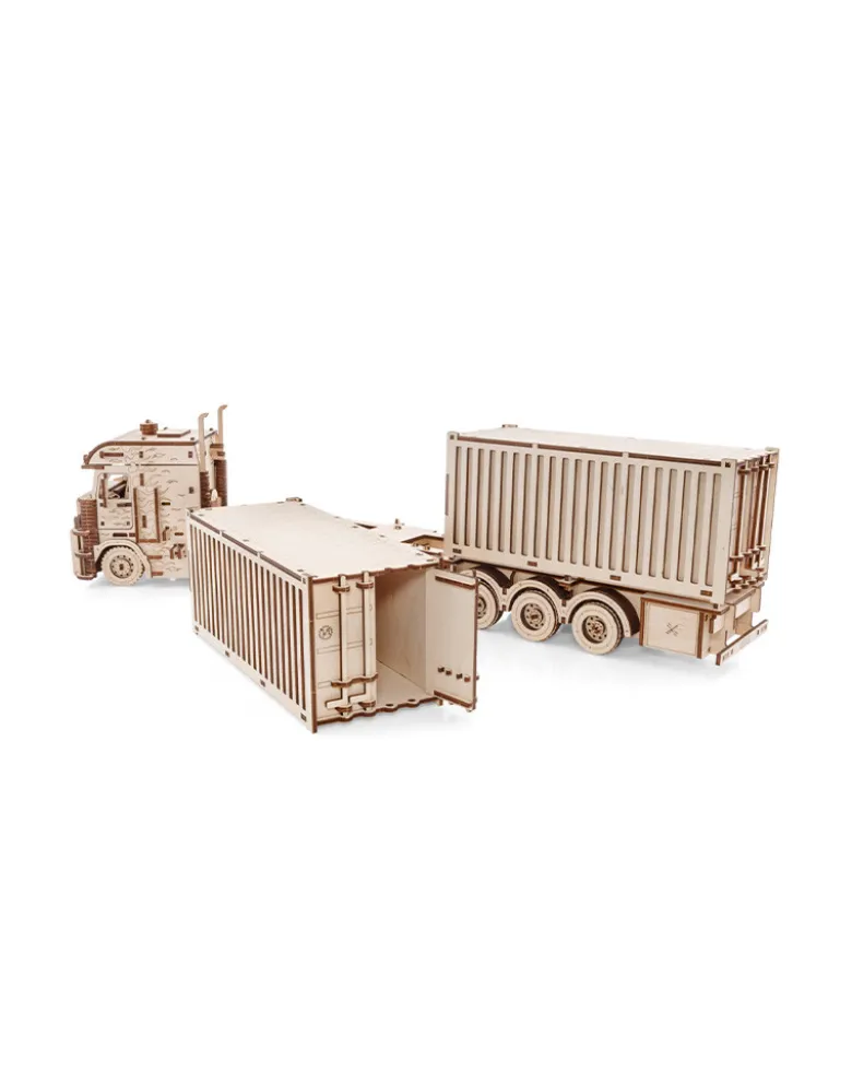3-D-Holzpuzzle LKW mit Container