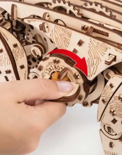 3-D-Holzpuzzle Mechanische Katze
