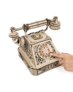 3-D-Holzpuzzle Retro-Telefon