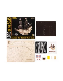 3-D-Holzpuzzle: Segelschiff Lord of the Seas