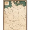 3-D-Wandkarte "Deutschland" aus Holz, Größe L