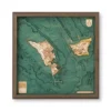 3-D-Wandkarte "Helgoland" aus Holz, Größe S
