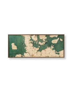 3-D-Wandkarte "Nordsee / Ostsee", Größe XXL