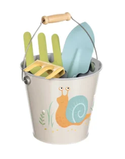 Eimer "Schnecke" mit Gartenwerkzeug