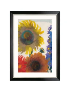 Emil Nolde: Bild "Sonnenblumen und Rittersporn" (um 1935)