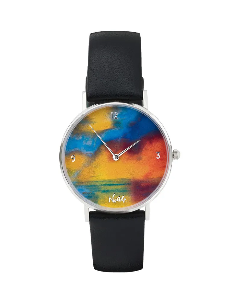 Emil Nolde: Künstler-Armbanduhr „Meer mit zwei kleinen Dampfern“