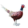 Fasan aus Metall, handgefertigt und -bemalt, lackiert