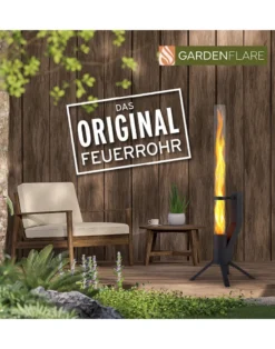 Feuerrohr Klassik aus Edelstahl von Gardenflare