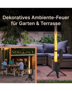 Feuerrohr Klassik aus Edelstahl von Gardenflare
