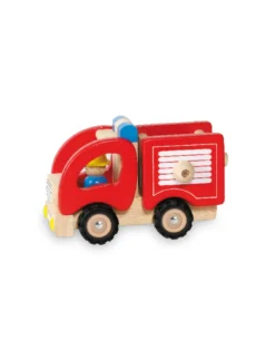 Feuerwehr-Auto aus Holz