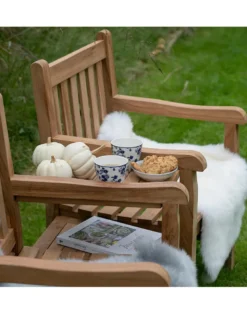 Gartenbank Küsten-Liebe aus Teakholz