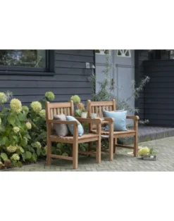 Gartenbank Küsten-Liebe aus Teakholz