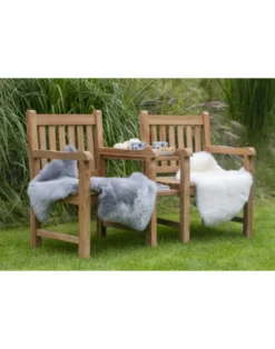 Gartenbank Küsten-Liebe aus Teakholz
