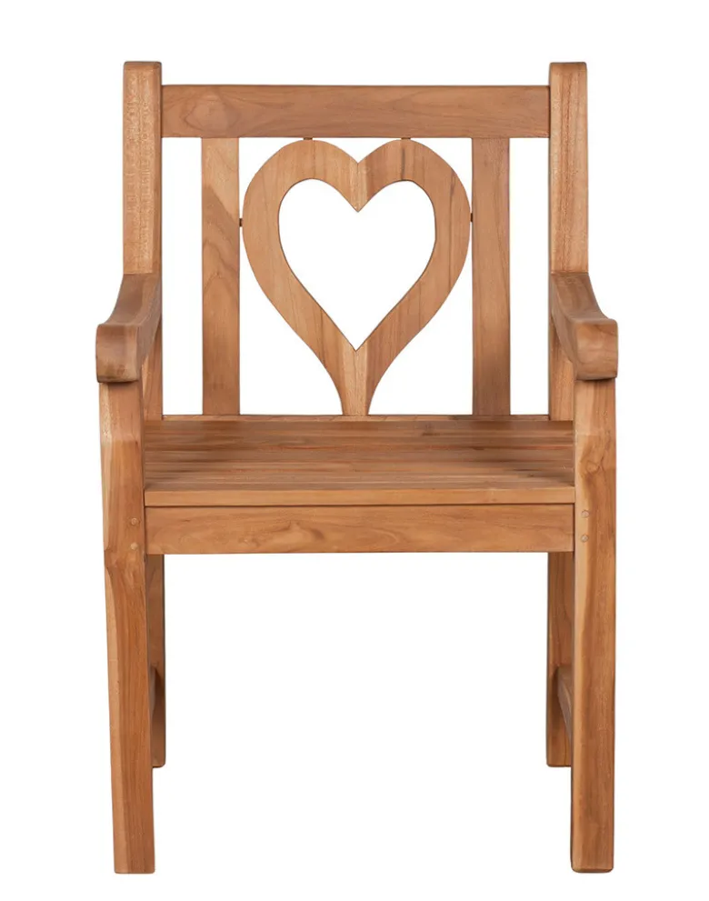 Gartensessel Herz, Teak - ausverkauft