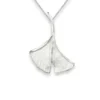 Gingkoblatt silber und Kette