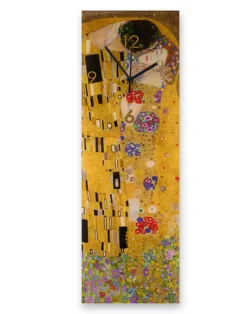 Gustav Klimt: Wanduhr "Der Kuss"