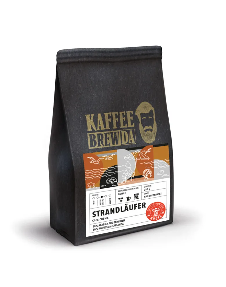 Kaffeeheimat Kaffeebohnen Espresso und Cafe Crema, 4 x 250 g von "Kaffee Brewda"