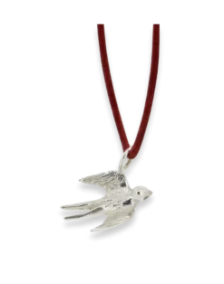 Kette aus Leder mit Seeschwalbe - 7 Farben
