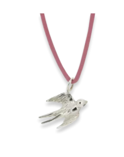 Kette aus Leder mit Seeschwalbe - 7 Farben
